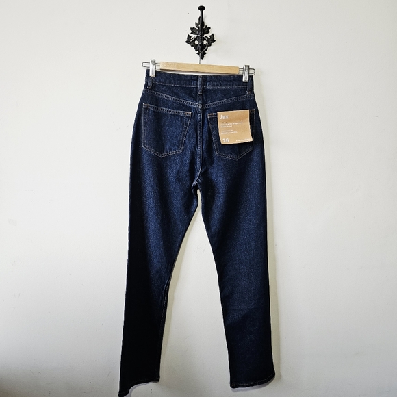 NWT Reformation Jax Straight Jeans Size 26 Medium Wash High Rise - Picture 3 of 7
